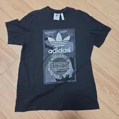 adidas トレフォイル Tシャツ ブラック JサイズL