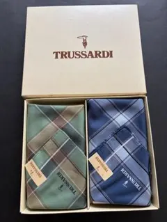 【新品未使用】TRUSSARDI ハンカチ 2枚のサムネイル