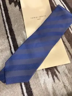 Giorgio Armani Cravatte ネクタイ 青/グレーのサムネイル