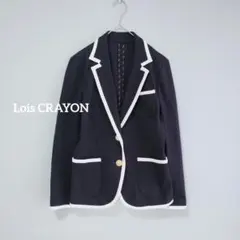 【値下げ交渉歓迎】 ロイスクレヨン テーラードジャケット 紺ブレザー 金ボタン