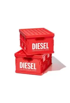 DIESEL ディーゼル　コンテナBOX　2個セット　赤　非売品 ノベルティ