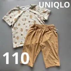 UNIQLO ユニクロ　ぱんどろぼう　パジャマセット上下 110