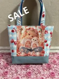コヤンイサムチョン&猫ちゃんパネル ふっくらト–トバッグ輸入立体生地