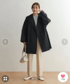 sara さま専用⭐︎アーバンリサーチドアーズ オーバーポンチョコート　 ネイビー
