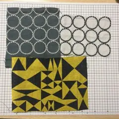 ミナペルホネン　タンバリンなどハギレ3点セット