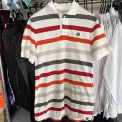 NIKE ナイキ　ボーダー　風車　ポロシャツ　ゴルフ　古着