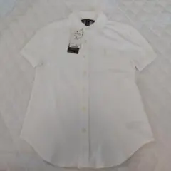 タグ付き ポロ・ラルフローレン 白 シャツ 半袖 130 サイズ7