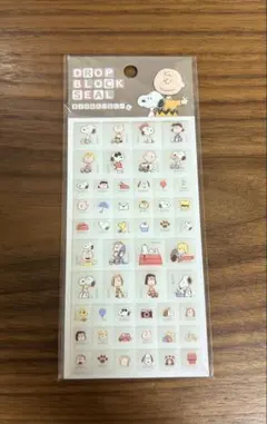 [正規品]スヌーピー ドロップブロックシール