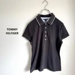 TOMMY HILFIGER トミーヒルフィガー ポロシャツ 黒 M