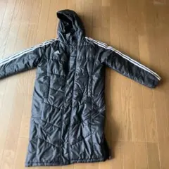 adidas フード付き中綿コート 150 ブラック