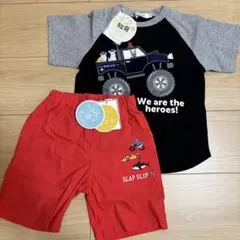 【新品タグ付】SLAP SLIP/半袖Tシャツ/ズボン/100/上下2点セットのサムネイル
