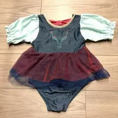 アナ雪 アナ風 水着 女の子 100 Cottoli ディズニー風　バースデー