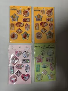 ウォーターシール　セリア　ピーターパン　ライオンキング　101匹わんちゃん　4枚