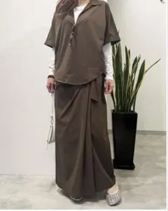 Careyさん専用/アドーア/ ブラック 半袖シャツ ブラウス+ルフィルSK Careyさん専用/アドーア/ ブラック 半袖シャツ ブラウス+ルフィルSK