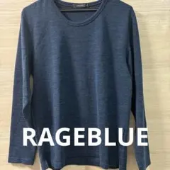 RAGEBLUE ダークブルー 長袖ニット Mのサムネイル