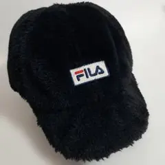 FILA　フィラ　ファーキャップ 57-59cm　黒　ブラック　レディース