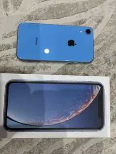 Apple iPhone XR ブルー 箱付き