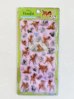 正規品　プチドロップステッカー　ディズニー　バンビ