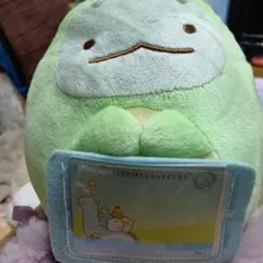 すみっコぐらし とかげ? ぬいぐるみ 写真入れにいかがですか？