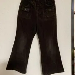 コーデュロイ キッズパンツ ダークブラウン110