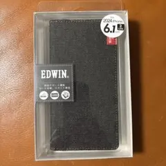 EDWIN iPhone 2024 6.1インチ 2レンズ 手帳型ケースのサムネイル