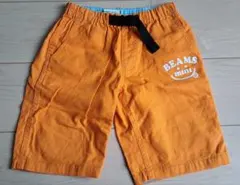 BEAMS mini ハーフパンツ 130cm オレンジ