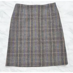 J&M DAVIDSON Johnstons グレンチェックスカート茶#8