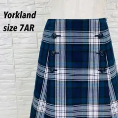 美品★Yorkland ヨークランド タータンチェック柄 Aラインスカート 7のサムネイル