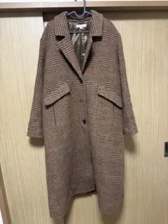 MOUSSY チェスターコート ブラウン系チェック サイズ2