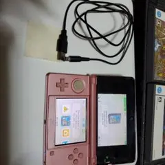 ニンテンドー3DS ピンク 充電ケーブル付き