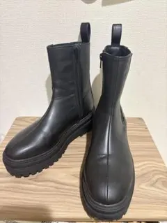 サイドゴアブーツ ブラック