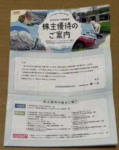 日本駐車場開発の株主優待(1000株)割引券・リフト券1冊です