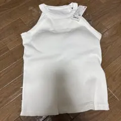 UNIQLO ユニクロ　ホルターネックブラタンクトップ　白　M 新品タグ付き