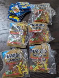 ハリボー　しゃかしゃかマスコット　ボールチェーン　デラックス　5点