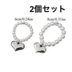 ラブブ　ネックレス　パール　POP MART マカロン　labubu　ハート