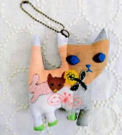ミナペルホネン ハンドメイドぬいぐるみ ねこさん ロシアンブルー