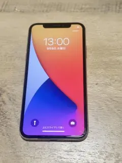 画面割れ SIMフリー iPhoneX 64GB Silver