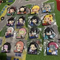 《新品》　一番くじ　鬼滅の刃　ちょこのっこ　ぷくっとラバーマスコット　16種