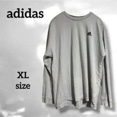【adidas/アディダス】(XL) バックロゴ長袖Tシャツ ホワイト