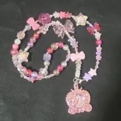 ♥ピンクの平成女児風ネックレス♥