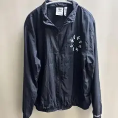 adidas ナイロンジャケット L 黒
