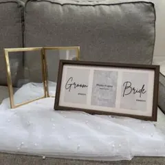 ウェルカムスペース　フォトフレーム　テーブルランナー