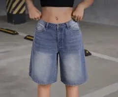 デニム ハーフパンツ