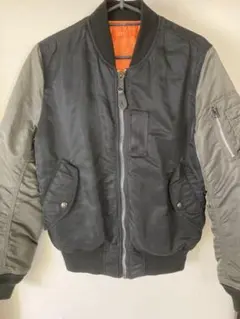 【希少】MA-1 フライトジャケット アルファインダストリーズ ブラック&グレー