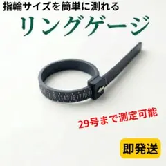 ●リングゲージ 指輪 サイズ バンド リング 計測 ブラック 日本規格 29号お