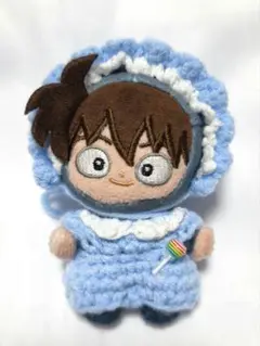 ぬい服 ボンネット＋ロンパース 計２点セット ブルー系