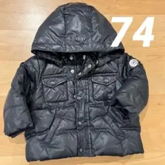 アルマーニベビー アウター ダウンジャケット 車ネイビー 70 80 12M