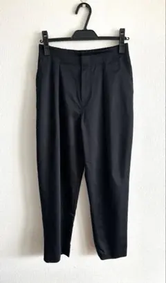 ボーダーズアットバルコニー TUCK TAPERED PANTS 38 黒 - メルカリ