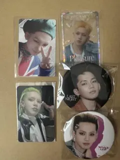 treasure ヒョンソク　トレカ&缶バッチセット。