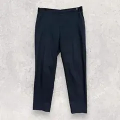 UNIQLO ユニクロ テーパードパンツ M相当 ネイビー センタープレス